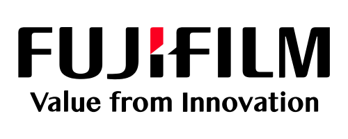 Fujifilm Logo. A featured solution provider on Radiology News.